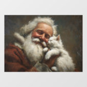 サンタと子猫 ウィンドウサイン (シート)