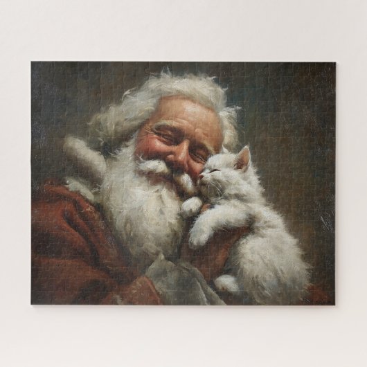 サンタと子猫 ジグソーパズル (横)