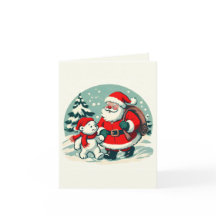 サンタと小さな北極クマ