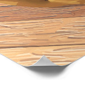 サンタと小人のおもちゃ作り |クリスマス ポスター (角)