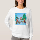 サンタと小人の準備! Tシャツ (正面)