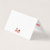 サンタと小妖精や小人かわいいおもしろいキャラクター覗き (裏面)