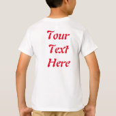 サンタと小妖精や小人かわいいおもしろいキャラクター覗き Tシャツ (裏面)