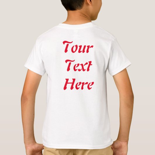 サンタと小妖精や小人かわいいおもしろいキャラクター覗き Tシャツ (裏面)