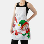サンタと小妖精や小人のクリスマスキャラクターが急増 エプロン (インサイチュ)