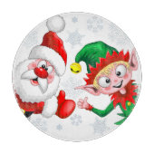 サンタと小妖精や小人のクリスマスキャラクターが急増 カッティングボード (正面)