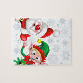 サンタと小妖精や小人のクリスマスキャラクターが急増 ジグソーパズル (横)