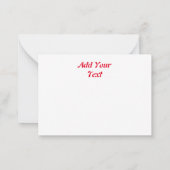 サンタと小妖精や小人のクリスマスキャラクターが急増 ノートカード (裏面)