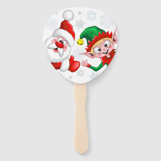 サンタと小妖精や小人のクリスマスキャラクターが急増 ハンドファン (裏面)