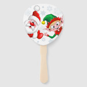 サンタと小妖精や小人のクリスマスキャラクターが急増 ハンドファン (正面)
