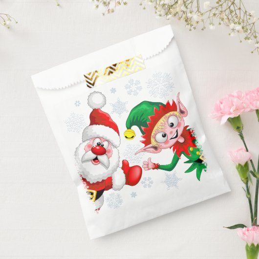 サンタと小妖精や小人のクリスマスキャラクターが急増 フェイバーバッグ (封をした状態)