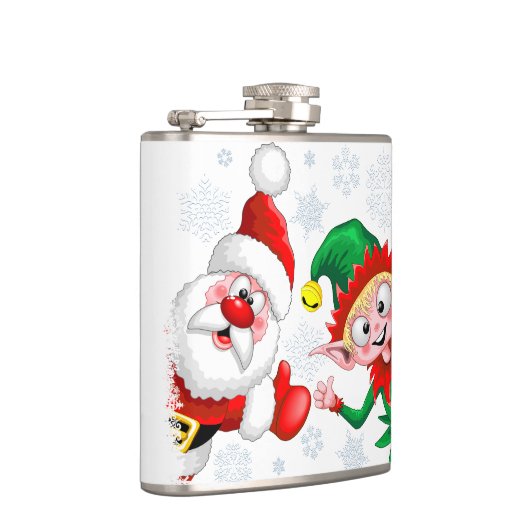 サンタと小妖精や小人のクリスマスキャラクターが急増 フラスク (右)