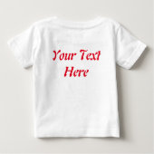 サンタと小妖精や小人のクリスマスキャラクターが急増 ベビーTシャツ (裏面)