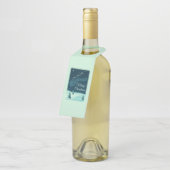 サンタと彼のトナカイのクリスマスナイトスカイ ボトルネックタグ (アングル)