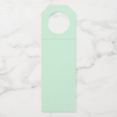 サンタと彼のトナカイのクリスマスナイトスカイ ボトルネックタグ (裏面)