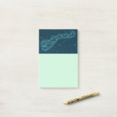 サンタと彼のトナカイのクリスマスナイトスカイ ポストイット (デスク上)