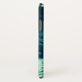 サンタと彼のトナカイのクリスマスナイトスカイ Case-Mate iPhoneケース (裏面/右)