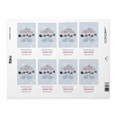 サンタと彼のトナカイ飛んでいるのクリスマスキッチン ラベル (フルシート)