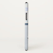 サンタと彼のトナカイ飛んでいるシルエットクリスマス Case-Mate iPhoneケース (裏面/右)