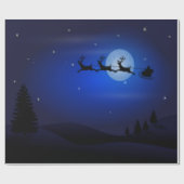 サンタと彼のトナカイ – ラッピングペーパー (フラット)