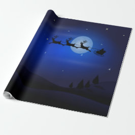 サンタと彼のトナカイ –  ラッピングペーパー