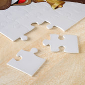 サンタと彼のトナカイ・ルドルフ簡単 ジグソーパズル (側面)