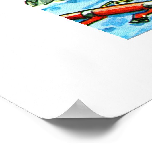 サンタと彼のトナ救済イナはオウム ポスター (角)