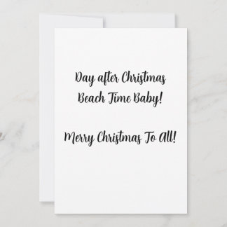 サンタと彼のレイバン – クリスマスと結婚！ 招待状