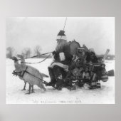 サンタと彼の七面鳥のトナカイ ポスター (正面)