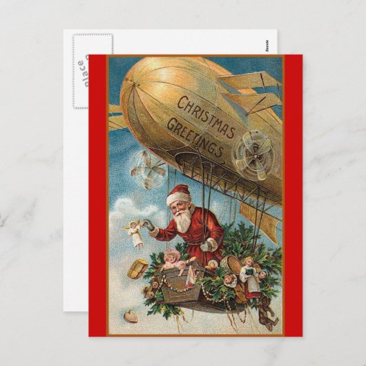 サンタと彼の大吹雪 シーズンポストカード (正面/裏面)