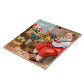 サンタと彼の小人のワークショップ タイル (側面)