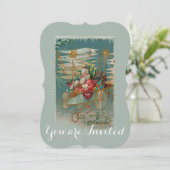 サンタと彼の素晴らしい飛んでいる機械招待状 招待状 (スタンド正面)