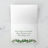 サンタと彼の車のクリスマスカード シーズンカード (内部)