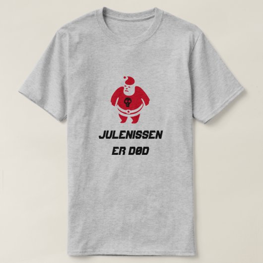 サンタと文字ジュレニッセン・エ・ドー Tシャツ (デザイン正面)