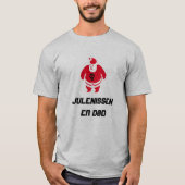 サンタと文字ジュレニッセン・エ・ドー Tシャツ (正面)