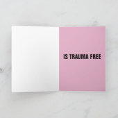 サンタと泣き叫びの子クリスマスカード カード (内部)