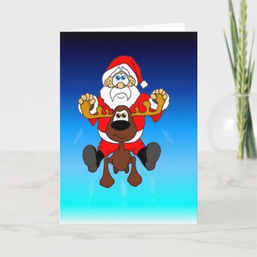 サンタと滑らかな シーズンカード (正面)