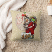 サンタと狭い煙突 クッション (ブランケット)