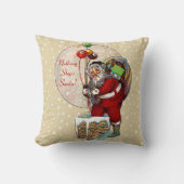 サンタと狭い煙突 クッション (正面)