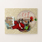 サンタと狭い煙突 ジグソーパズル (横)