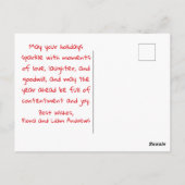 サンタと猫の楽しい休日 ポストカード (裏面)