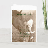 「サンタと現金」クリスマスカード シーズンカード (裏面)