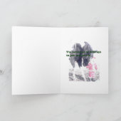 「サンタと現金」クリスマスカード シーズンカード (内部)