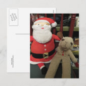 サンタと羊 シーズンポストカード (正面/裏面)