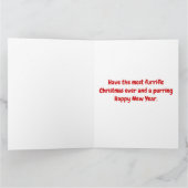 サンタと美しい白猫 カード (内部)