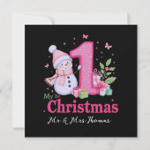 サンタと踊る可能性が最も高い、ブラザー 招待状 (裏面)