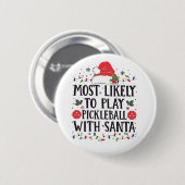 サンタと遊のボールが最も多い 缶バッジ (正面&裏面)