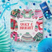 サンタと醜いセーター,トナカイのクリスマス ペーパープレート (パーティー)