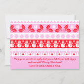 サンタと醜いセーター,トナカイ&雪だるま シーズンカード (裏面)