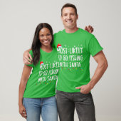 サンタと釣りに行くタイプ 釣り好きのためのクリスマスギフト Tシャツ (ユニセックス)